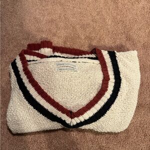 Cropped varsity sweater
